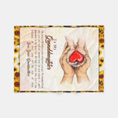 Couverture Polaire À Mon Don De Fleur De Soleil Grandma (Devant (Horizontal))