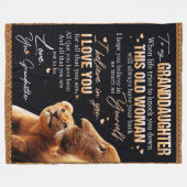 Couverture Polaire À Mon Don Grandgirl De Grand-Mère, Les Amateurs De (Devant (Horizontal))