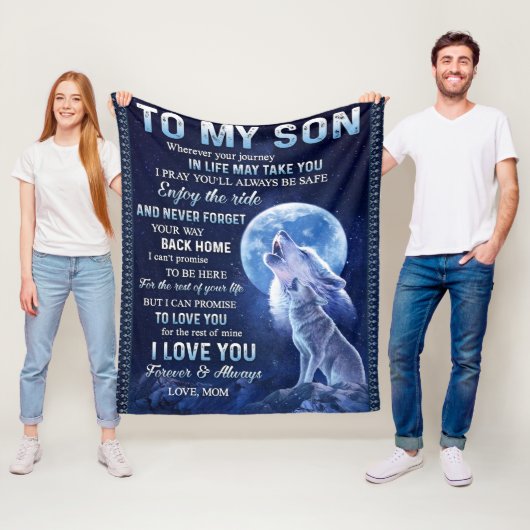 Couverture Polaire À mon fils (En situation)