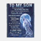 Couverture Polaire À mon fils (Devant)