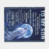 Couverture Polaire À mon fils (Devant (Horizontal))