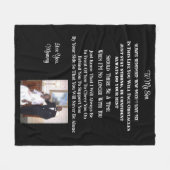 Couverture Polaire À mon fils (Devant (Horizontal))