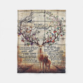 Couverture Polaire À mon mari | Cadeau Parfait Pour Mari (Devant)