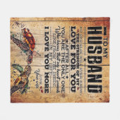 Couverture Polaire À mon mari | Citations D'Amour Au Mari (Devant (Horizontal))