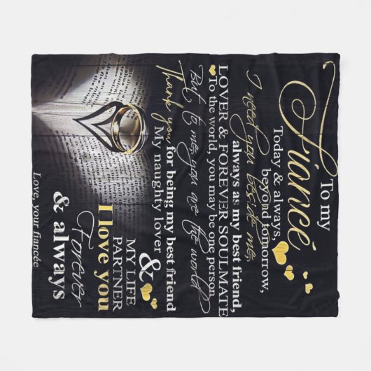 Couverture Polaire À mon mari | Citations D'Amour Au Mari| (Devant (Horizontal))