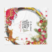 Couverture Polaire À mon mari Joyeux Noël (Devant (Horizontal))