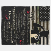 Couverture Polaire À My WIfe Je t'aime  (Devant (Horizontal))