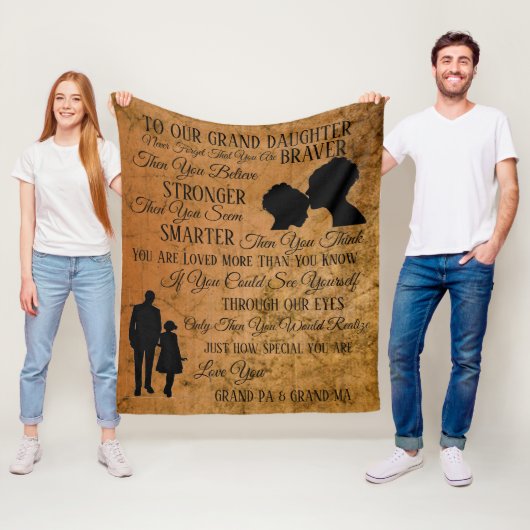 Couverture Polaire À notre grande fille (En situation)