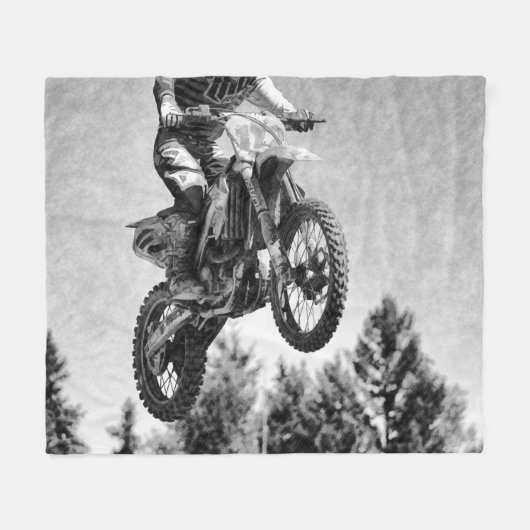 Couverture Polaire A obtenu de l'air ! - Coureur de motocross (Devant (Horizontal))