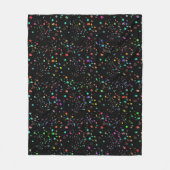 Couverture polaire à pois colorés (Devant)