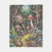 Couverture Polaire A psychedelic woodland fleece blanket (Devant)