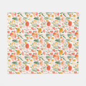 Couverture Polaire A seamless pattern of spring flowers (Devant (Horizontal))