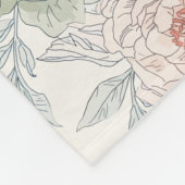 Couverture Polaire A symphony of song and petals pattern (Coin)