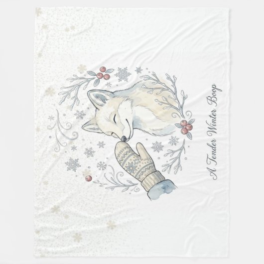 Couverture Polaire A Tender Winter Boop (Devant)