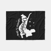 Couverture Polaire A travers la neige Dachshund Noël Wiener Dog Xm (Devant (Horizontal))