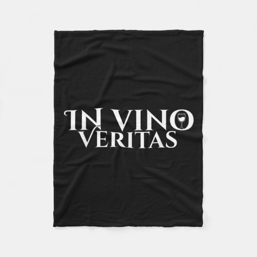 Couverture Polaire À Vino Veritas _ Latin _ Rome Antique _ Aimer Le V (Devant)