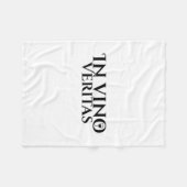 Couverture Polaire À Vino Veritas _ Latin _ Rome Antique _ Aimer Le V (Devant (Horizontal))