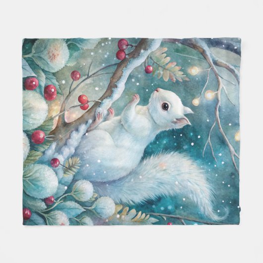 Couverture Polaire A White Squirrel (Devant (Horizontal))