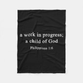 Couverture Polaire A Work In Progress Philipans 1_6 Christian Faith (Devant)