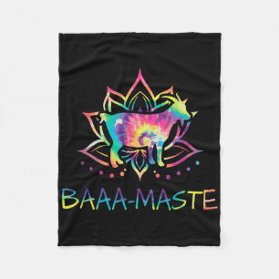 Couverture Polaire Aa Maste Tie Dye Chèvre Yoga Lotus Mandala Humour