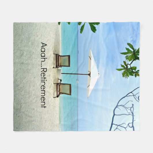 Couverture Polaire Aaah...Retraite (Devant (Horizontal))