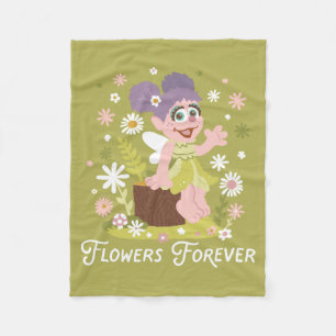 Couverture Polaire Abby Cadabby   Fleurs pour toujours