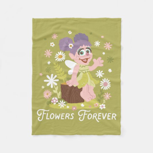 Couverture Polaire Abby Cadabby | Fleurs pour toujours (Devant)