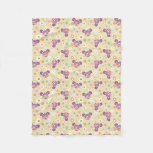 Couverture Polaire Abby Cadabby   Motif de la face de fleurs