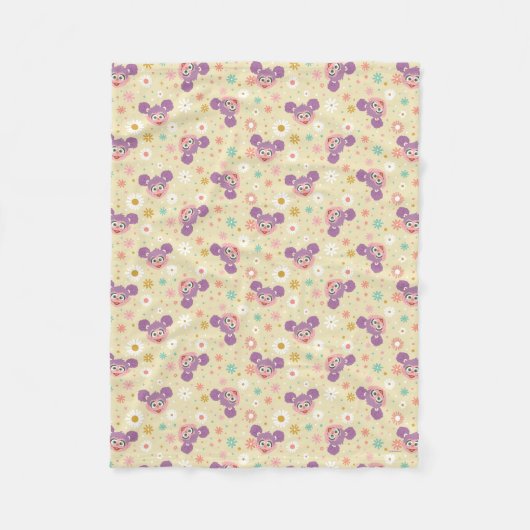 Couverture Polaire Abby Cadabby | Motif de la face de fleurs (Devant)