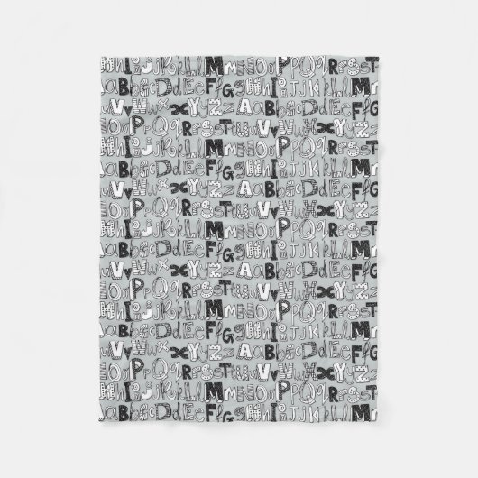 Couverture Polaire ABC argent (Devant)