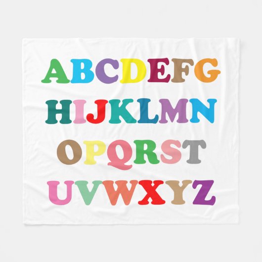 Couverture Polaire ABC colorée (Devant (Horizontal))