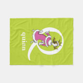 Couverture Polaire ABC du Dr Seuss : Lettre Q - Blanc | Ajouter Votre (Devant (Horizontal))