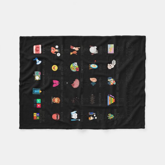 Couverture Polaire Abc Of Speech Therapy Alphabet Speech Language Pat (Devant (Horizontal))
