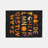 Couverture Polaire Abcs Learning Kindergarten Teacher Thanksgiving Al (Devant (Horizontal))