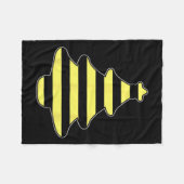 Couverture Polaire Abee imprimer Arbre de Noël Pyjama Amoureux des an (Devant (Horizontal))