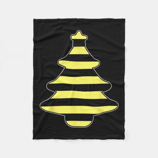 Couverture Polaire Abee imprimer Arbre de Noël Pyjama Amoureux des an (Devant)