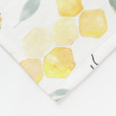 Couverture Polaire Abeille aquarelle Motif (Coin)