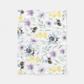 Couverture Polaire Abeille aquarelle Motif (Devant)