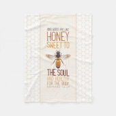 Couverture Polaire Abeille de miel (Devant)