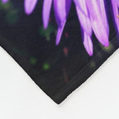 Couverture Polaire Abeille De Miel Sur Fleur D'Aster Violet Abstrait (Coin)