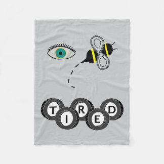 Couverture Polaire Abeille d'oeil fatiguée