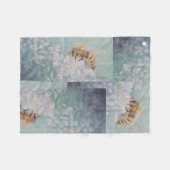 Couverture Polaire "Abeille le changement " (Devant (Horizontal))