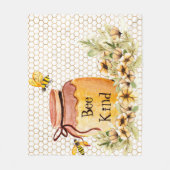 Couverture Polaire Abeille miel (Devant)