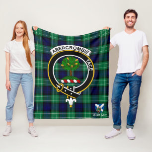 Couverture Polaire Abercrombie Clan Badge Tartan Plaid