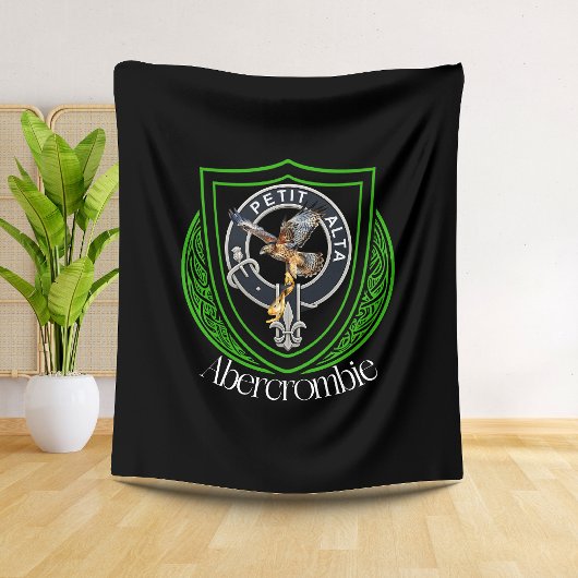 Couverture Polaire Abercrombie Scottish Clan Crest