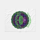 Couverture Polaire Aberdale Scottish Tartan Celtic Thistle (Devant (Horizontal))