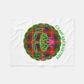Couverture Polaire Abernethy Scottish Tartan Celtic Thistle (Devant (Horizontal))