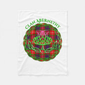 Couverture Polaire Abernethy Scottish Tartan Celtic Thistle (Devant)