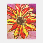 Couverture Polaire *'Ablaze de Rudbeckia' (Devant)