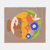 Couverture Polaire Abondance de pensées (Devant (Horizontal))